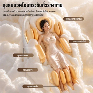Srabuy เก้าอี้นวดไฟฟ้า เก้าอี้นวดอัตโนมัติ นวดทั้งตัว Zero Gravity สแกนสรีระ ประคบร้อน PR30 Pro Series