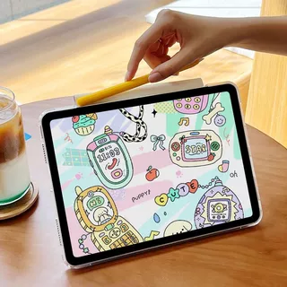 🌟Gen11เคส ipad ลายการ์ตูน รุ่นเคสแม่เหล็ก เคสไอแพด แกนY มีปกรัด สำหรับไอแพดMini6/7 Air3/4/5/6/7 Gen7/8/9/10 Pro10.5/11