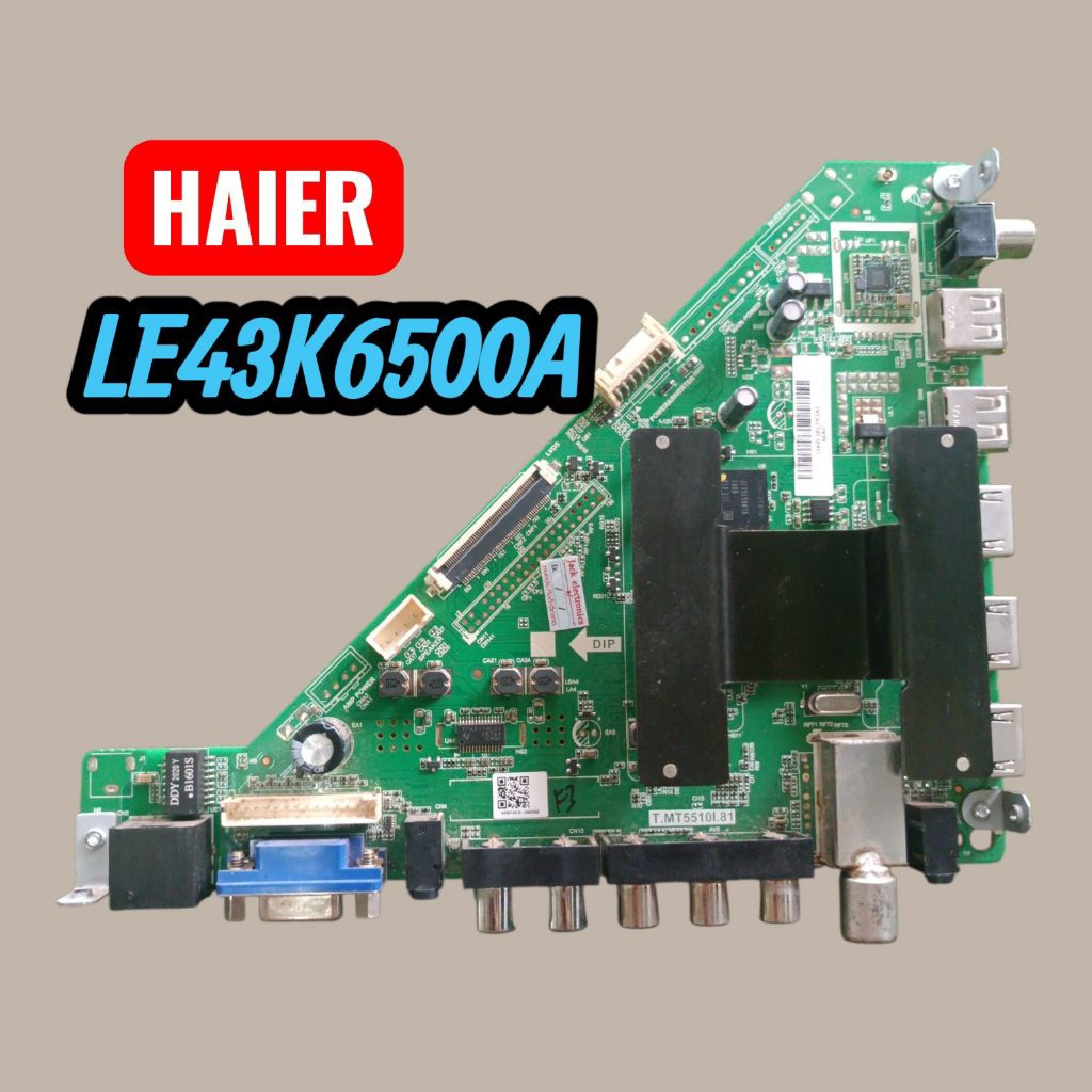 เมนบอร์ดทีวีไฮเออร์รุ่น le 43k 6500 a แท้ถอด