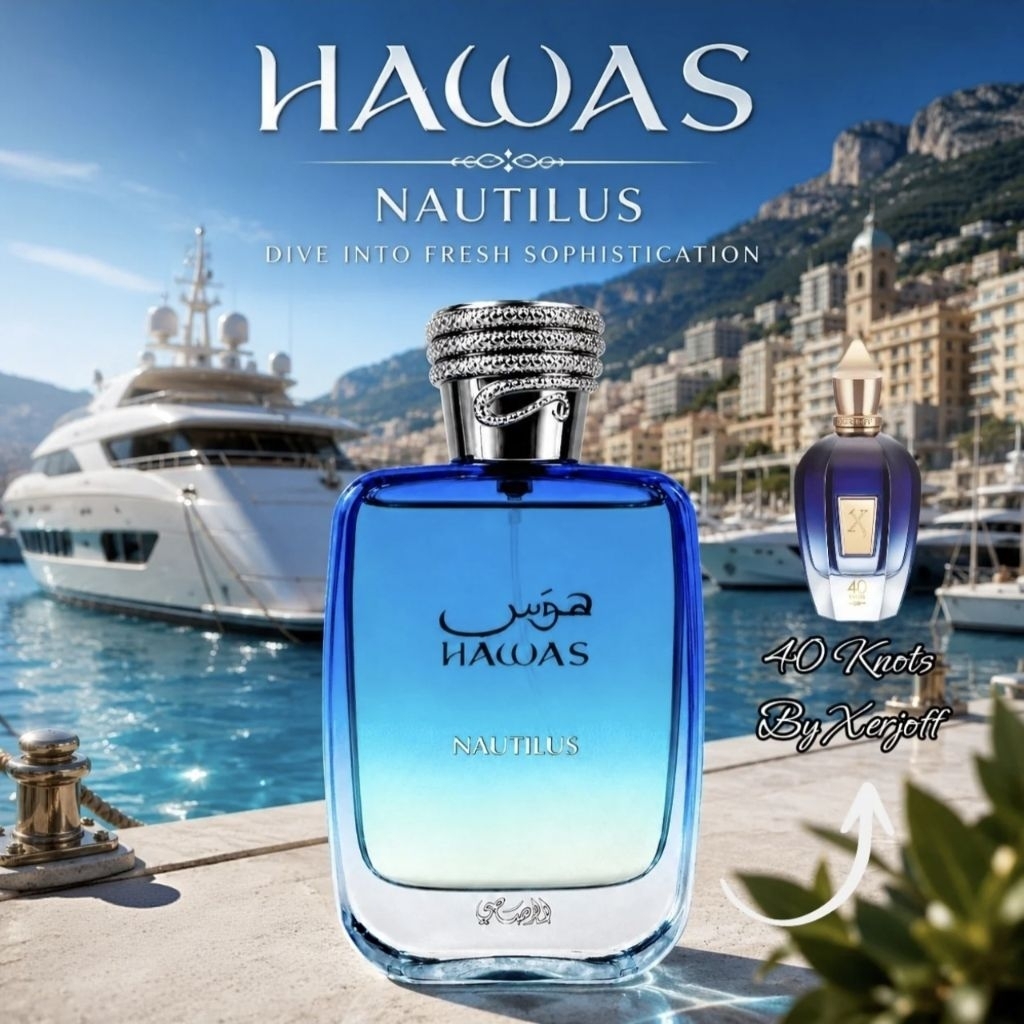 Hawas Nautilus Eau De Perfume By Rasasi (Woody Aquatic)