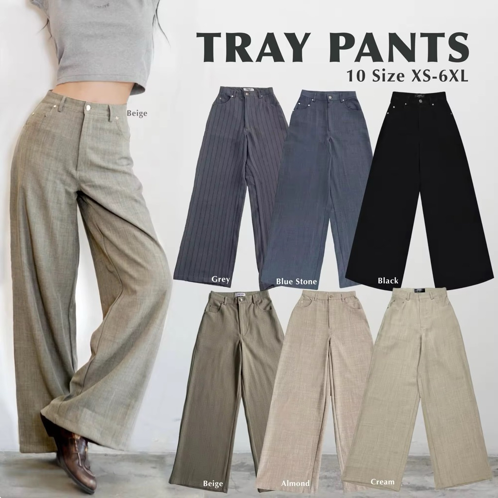 กางเกง GENTE - Tray pants สี Brown