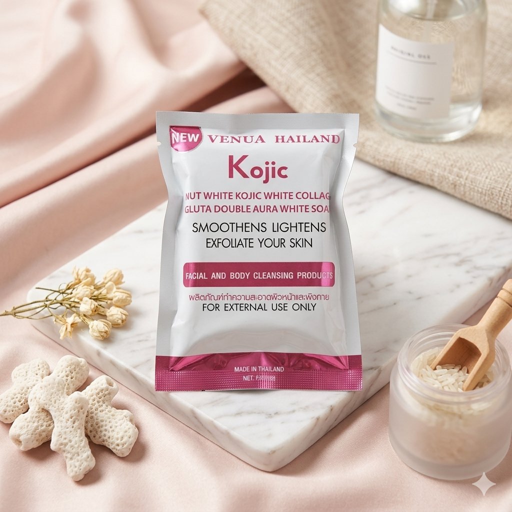 สบู่โกจิ venut white Kojic soap 80 กรัม