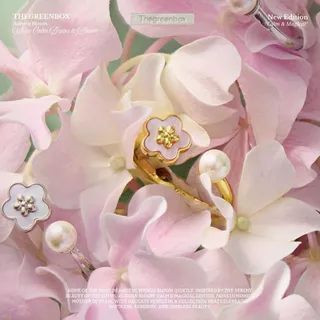 แหวน Aurora Bloom Pearl Ring - The Green Box