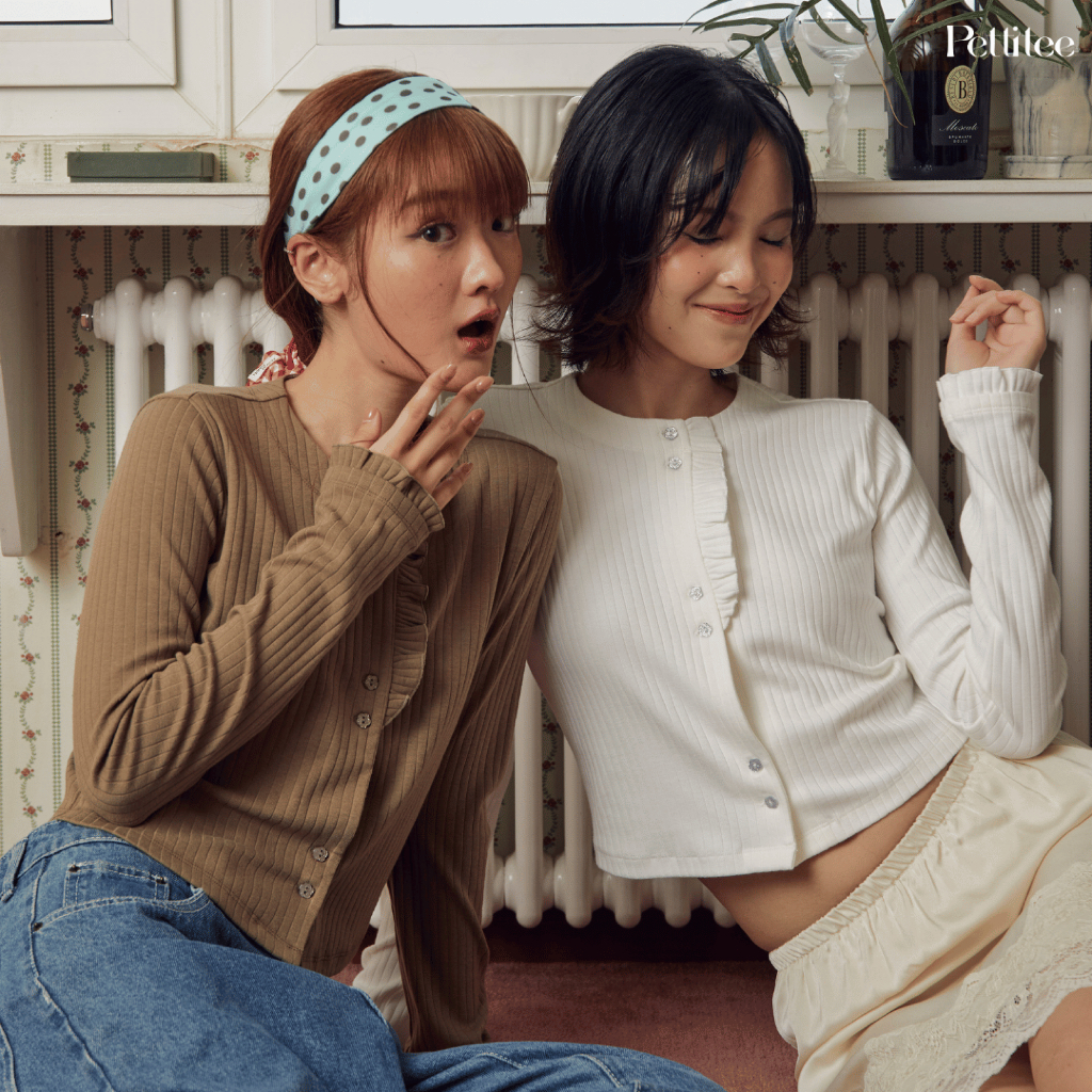 Pettitee - Ruffle Cardigan (2506) เสื้อคาร์ดิแกน แขนยาว