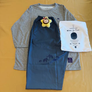 🎉 ส่งด่วน ชุดนอนการบินไทย สีกรม JIM THOMPSON x THAIAIRWAYS ของดี