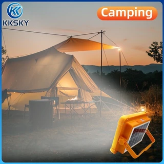 KKSKY ไฟฉุกเฉิน โซล่าเซลล์ 50000W 100000W ฝนตกชาร์จได้ สปอตไลท์พกพา IP68 solar light ไฟพกพาอเนกประสง ไฟฉุกเฉินในบ้าน LED