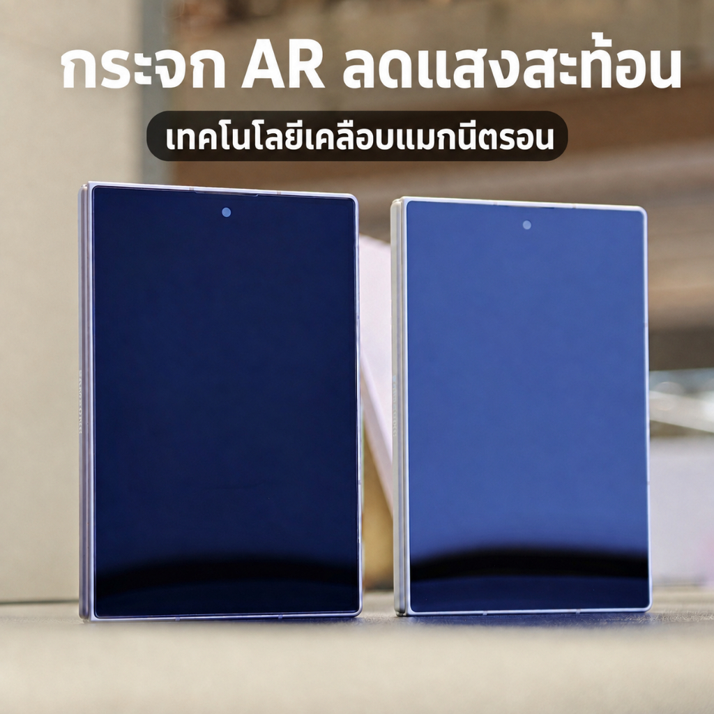 ฟิล์มกระจก AR กันสะท้อน Samsung Z Fold8 / Z Fold8 Ultra เต็มจอ เพิ่มความใส ลดแสงสะท้อน กันกระแทก