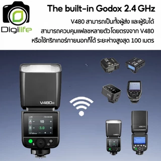 Godox Flash V480 - TTL, HSS, Lithium Battery ( X2T, VB22, SA-K6 , SGGV ) / Digilife Thailand