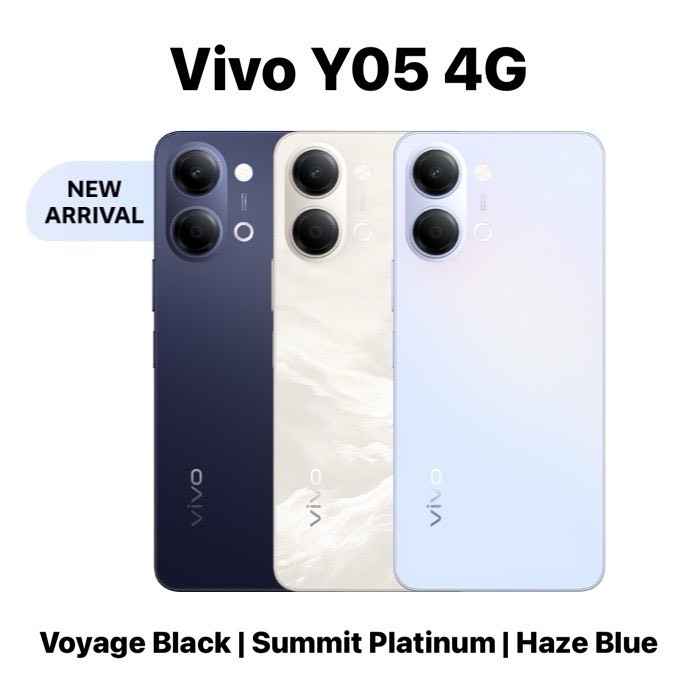 Vivo Y05 จอ 6.74“ 120Hz ชิป Unisoc T7225 แบต 6,500mAh ทนน้ำทนฝุ่น IP65 ชาร์จไว 15W ศูนย์ไทย byRebornMobile