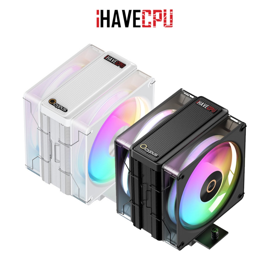 ซิงค์ลม (air cooler) iHAVECPU OCYPUS x iHAVECPU DELTA A40 ELITE DUAL FAN ARGB
