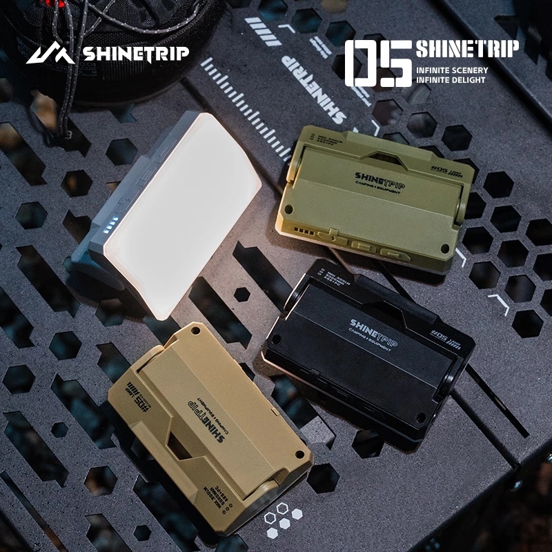 SHINETRIP โคมไฟแคมป์ปิ้งอเนกประสงค์  5000mAh เจ็ดโหมด แบบพกพา าหนักเบาและพับได้ และเดินตั้งแคมป์ และเดิน