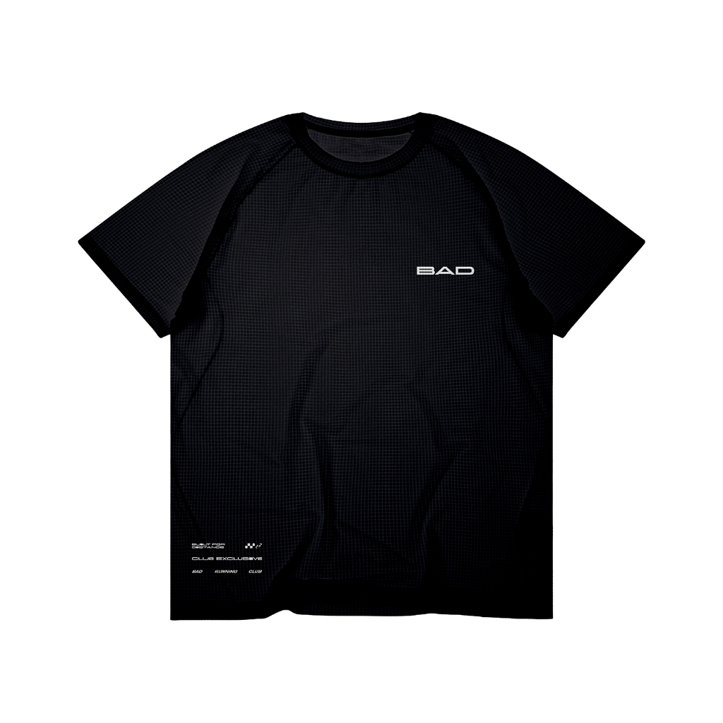 Badexample Front-tee Running เสื้อแขนสั้น Ultra Light (Black)