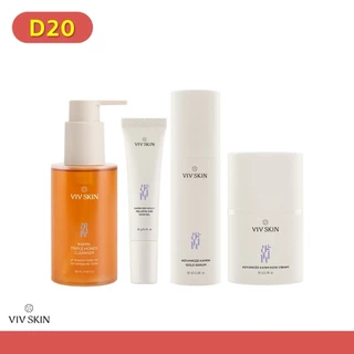 เซตฮีลผิว : ฝ้า สิว ริ้วรอย (สูตรแอดวานซ์) VIV SKIN เซรั่มขมิ้น1+ครีมขมิ้นโรส1+สกาเจลขมิ้น1+เจลขมิ้นล้างหน้า1