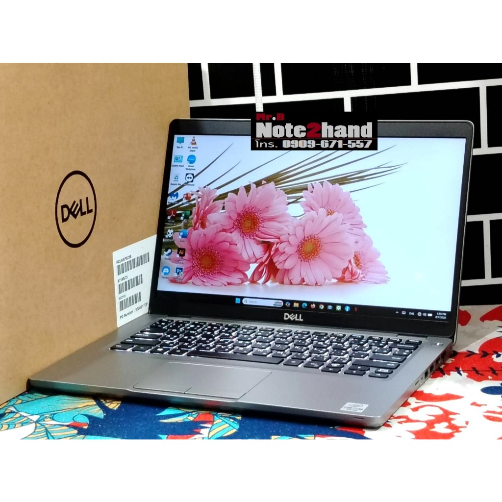 โน๊ตบุ๊คมือสอง DELL Intel vPro Core i7-10610U จอทัชสกรีน 14.0”IPS แรม16+SSD256+การ์ดจอ 620+วินโดว์แท
