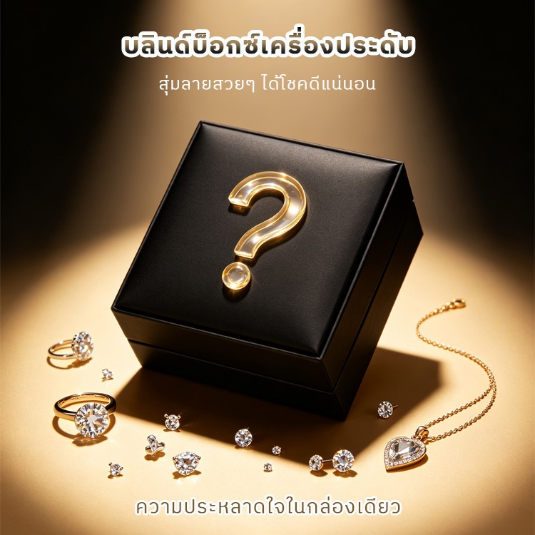 Vvi Moissanite Jewelry Blind Box บลินด์บ็อกซ์เครื่องประดับ ความประหลาดใจในกล่องเดียว