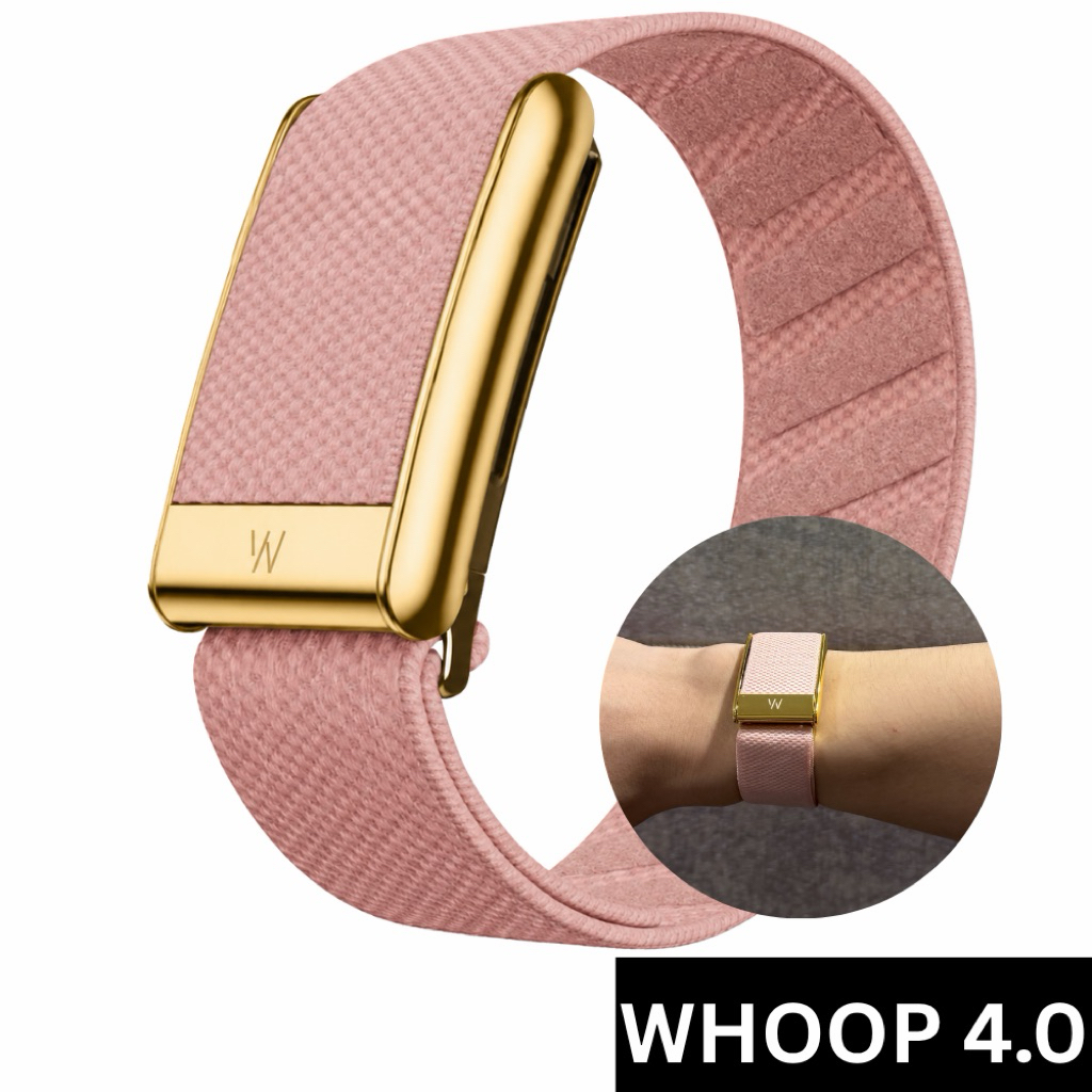 [💕ใหม่⚠️Whoop4.0/LOOPเท่านั้น]Pinkขอบทอง 5.0ใส่ไม่ได้! 🇺🇸 สายWhoop 5.0 +โลโก้W 🇺🇸 สียอดฮิตหลายประเทศ สายเทียบ