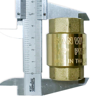 เช็ควาล์วสปริงทองเหลือง SANWA ซันวา สปริงเช็ควาวล์ทองเหลือง ขนาด 1/2" นิ้ว