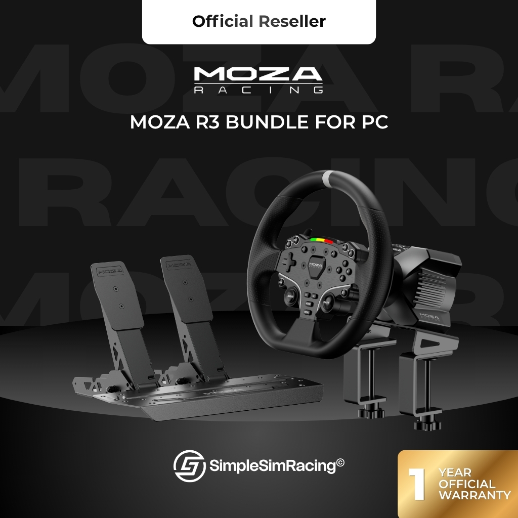 พร้อมส่ง Moza R3 Racing Bundle (PC) (ประกันศูนย์ไทย 1 ปี)