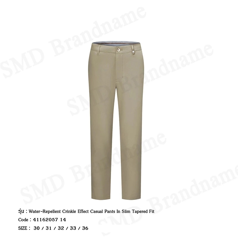 G2000 กางเกงสแล็คผู้ชาย ทำงาน รุ่น Water-Repellent Crinkle Effect Casual Pants In Slim Tapered Fit Code: 4116205714