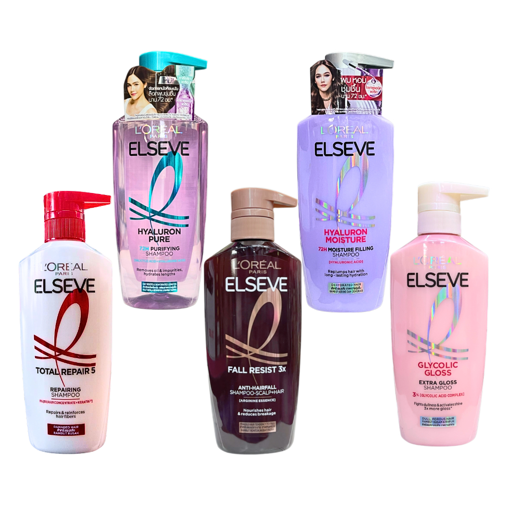 (1ขวด) Loreal Paris Elseve Shampoo Conditioner 375/400/410 ML ลอรีอัล ปารีส เอลแซฟ แชมพู ครีมนวดผม L'oreal