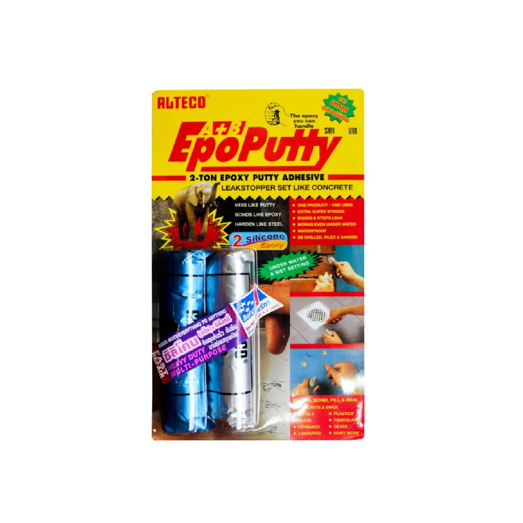 ALTECO EPO PUTTY 2-Ton Epoxy Putty 100g กาวอีพ็อกซี่ดินน้ำมัน ซ่อม อุด ปะ ยึดติด กันน้ำ