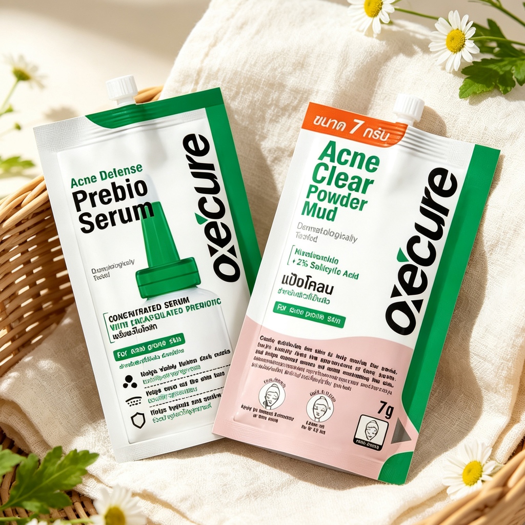 รุ่นใหม่ Oxe Cure Acne Clear ลดสิวอักเสบ รอยสิวหายเร็วขึ้น  (*ใช้ดีมาก)