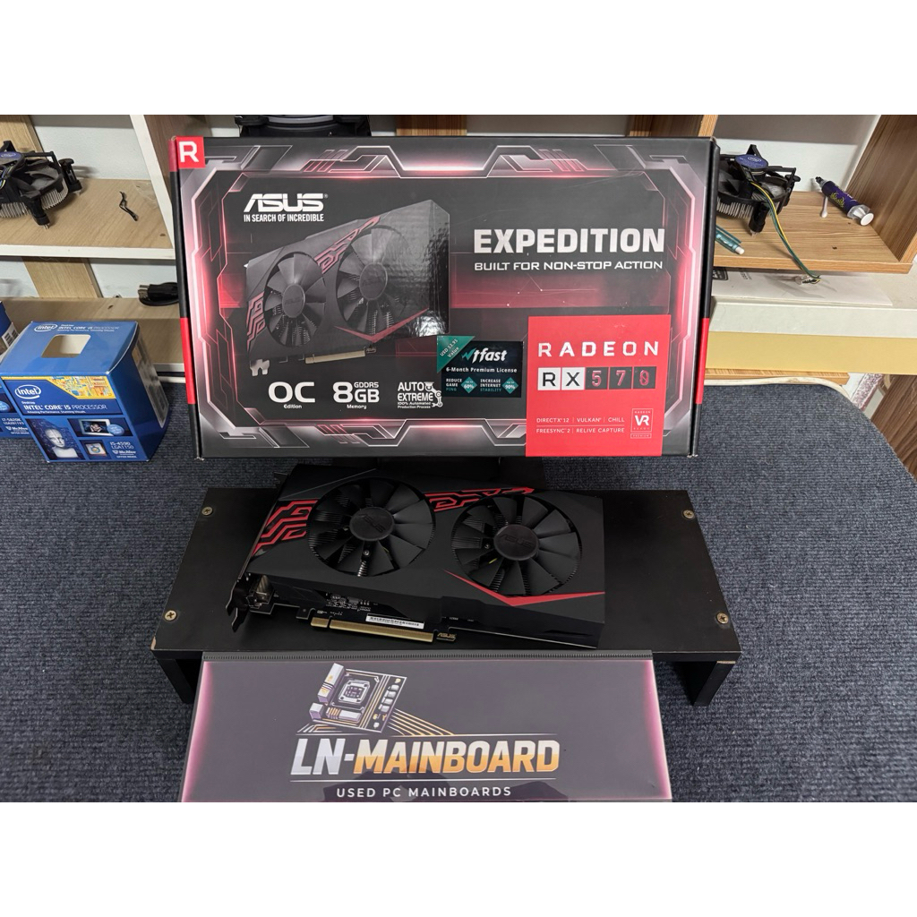 [Graphic Card การ์ดจอมือสอง]ASUS Radeon RX 570 8GB GDDR5 OC Edition Expedition