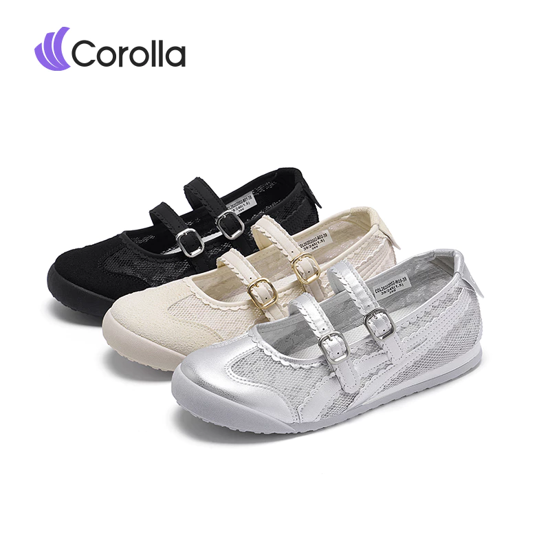 7.19 Corolla Airlace รองเท้าผู้หญิง Mary Jane ลูกไม้ สายคาดคู่ ดีไซน์หวาน พื้นนุ่ม เบา ใส่สบาย กันลื่น
