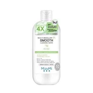 MIZUMI Multi-Micellar 4X Smooth Cleansing Water Acne ผลิตภัณฑ์ทำความสะอาดผิวหน้า 500ml