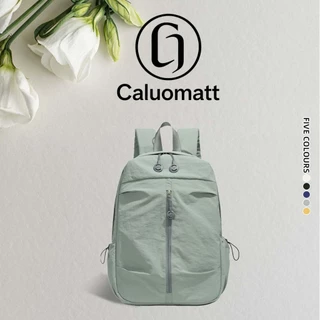 【Caluomatt.TH】กระเป๋าเป้ผ้าน้ำหนักเบา ดีไซน์มินิมอล กระเป๋าเป้ใส่แล็ปท็อป ใช้ไปโรงเรียน ทำงาน ท่องเที่ยว