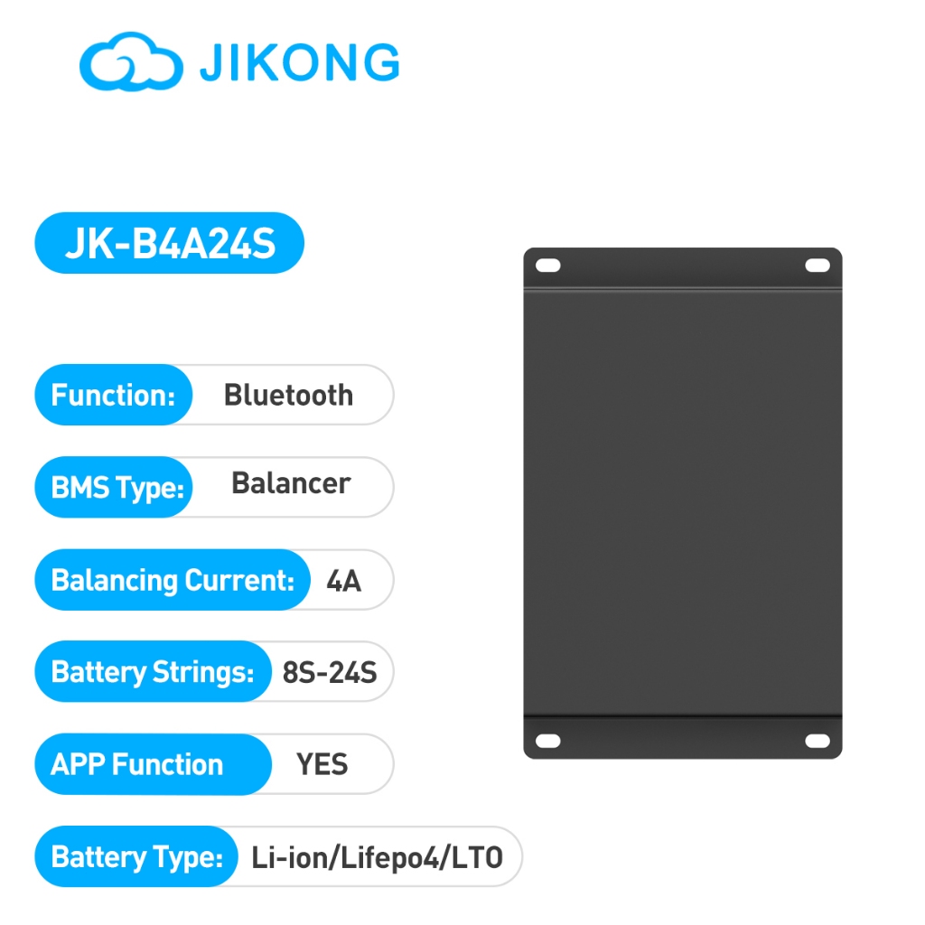 JIKONG อีควอไลเซอร์ 4A 8S-24S Active Balancer 24V-72V JK บาลานเซอร์ รองรับ Li-ion Lifepo4 LTO ใช้กับ