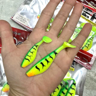 ปลายาง Sniper 3 นิ้ว หางโบก (8 ตัว/ซอง) เหยื่อปลอม PVC Sniper Soft Bait 3" Paddle Tail