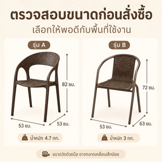 ✨กันแดด ป้องร้าว✨KATIFIA เก้าอี้นอกบ้าน เก้าอี้พลาสติก เก้าอี้แคมป์ปิ้ง เสริมสร้างวัสดุ PP กลางแจ้ง