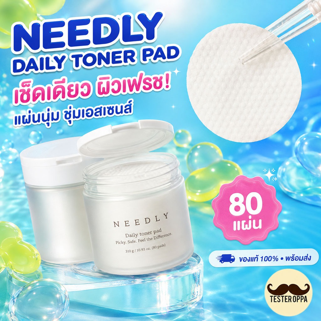 NEEDLY DAILY TONER PAD (กระปุก 80 แผ่น) — โทนเนอร์แพดยอดฮิตอันดับ 1 จากเกาหลี 🇰🇷