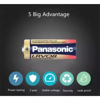 ถ่านอัลคาไลน์Panasonic อัลคาไลน์ 23A/27A 12V （1 Packs 5 Pcs）ถ่านชาร์จ ล็อตใหม่ แบตเตอรี่ ขนาด Alkaline Battery
