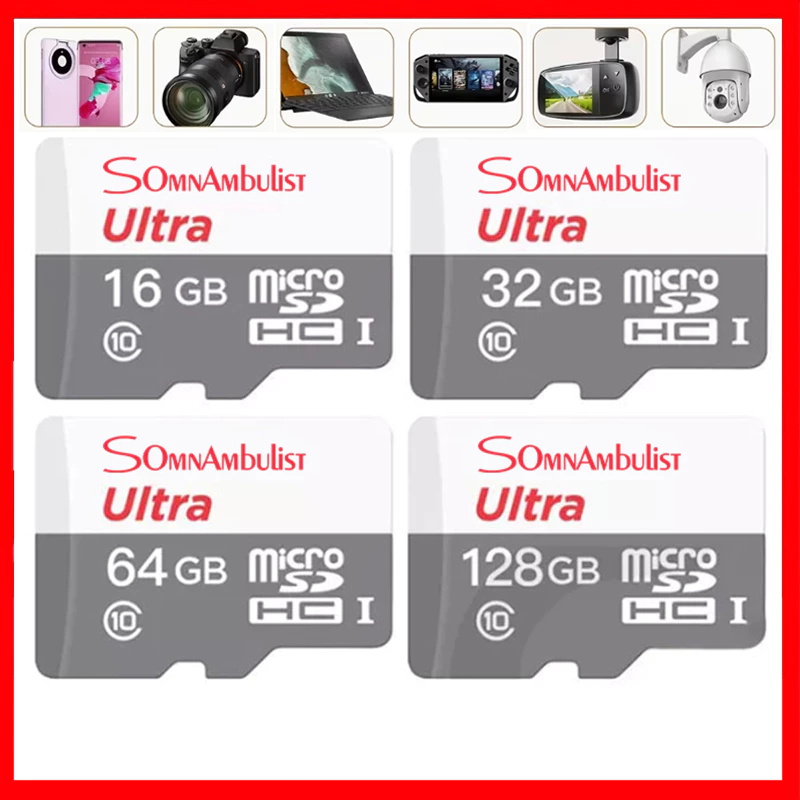 MicroSDHC Ultra ความเร็ว 100MB/S ความจุ 32GB 64GB 128GB Class10 (SDSQUNR-xxxG-GN3MN, Micro SD)