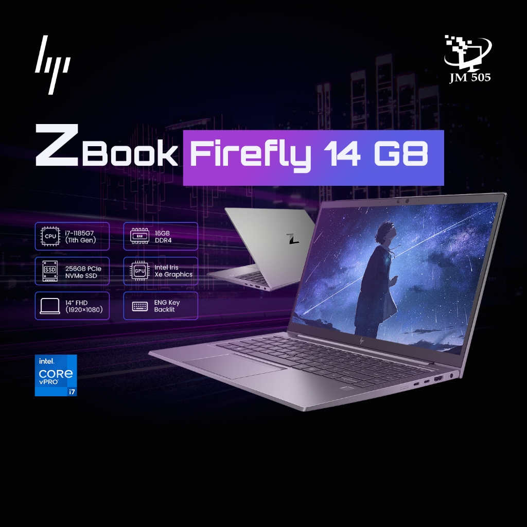 [2nd Hand] HP ZBook Firefly 14 G8 — Core i7 11th Gen / 16GB / 256GB SSD / 14” FHD 1920×1080