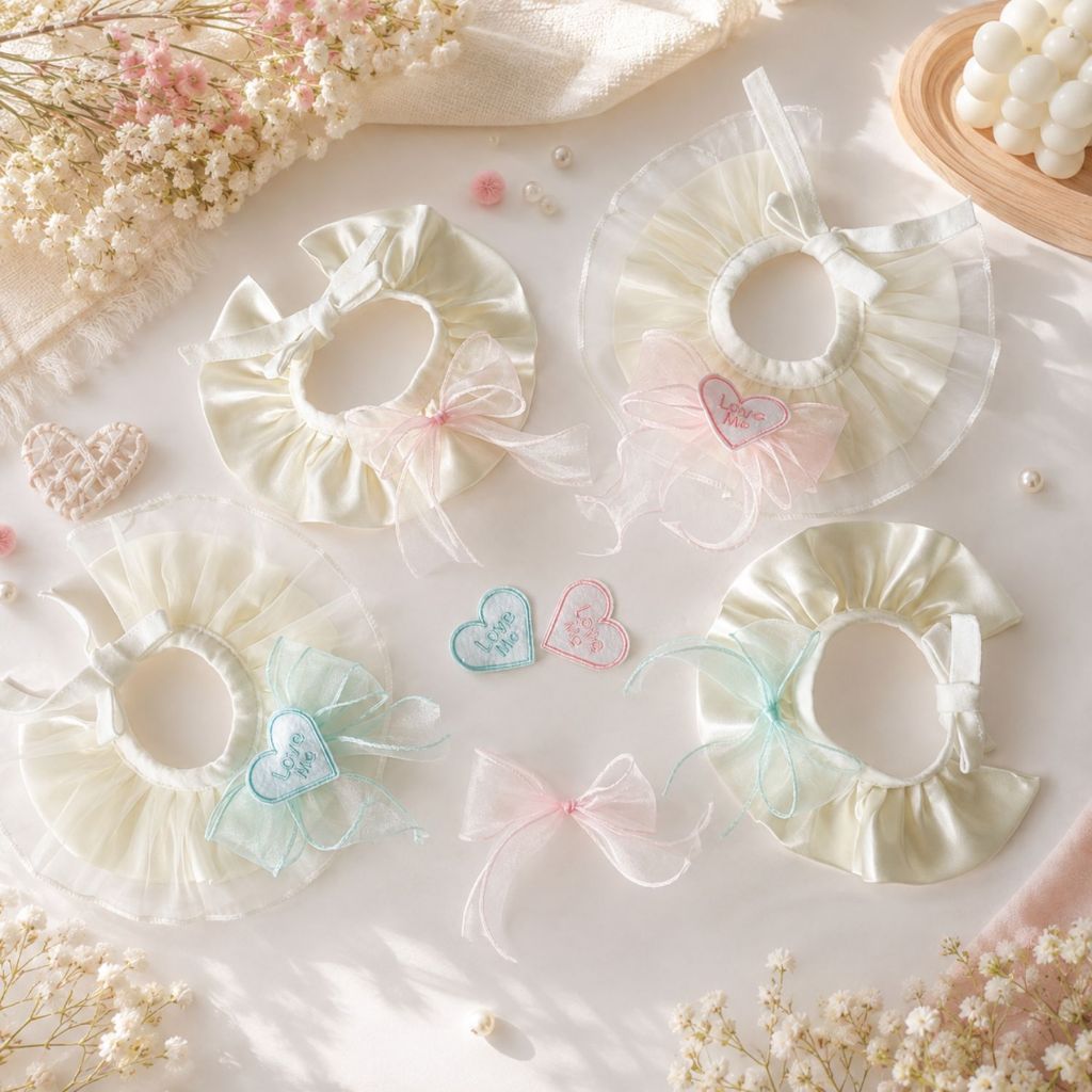 Purrly Fit ปลอกคอแมว ปลอกคอหมา น่ารัก นุ่ม สบาย handmade