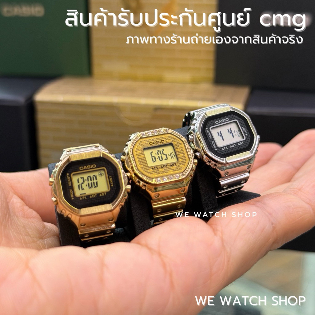 รับประกันศูนย์ CMG นาฬิกาแหวน CASIO CRW-001 CASIO WATCH RING ดูเวลาได้จริง สินค้าใหม่ ของเเท้
