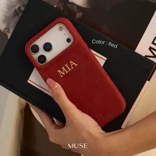 (16-17 Series) MUSE Suede Plain Case With MagRing