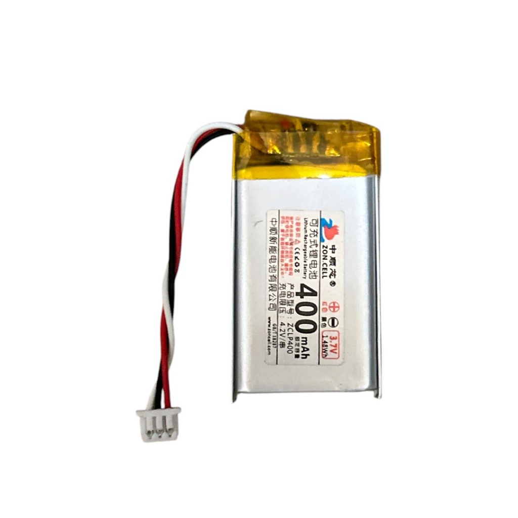 Redragon K1ING M916W-PRO-4K jst1.25 602035 400mAh 3pin สำหรับเม้าส์ไร้สาย บลูทูธ
