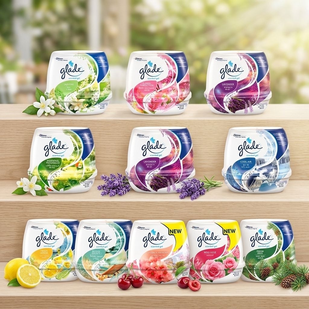 glade เกลด เซ็นเต็ด เจล น้ำหอมปรับอากาศขนาด180g