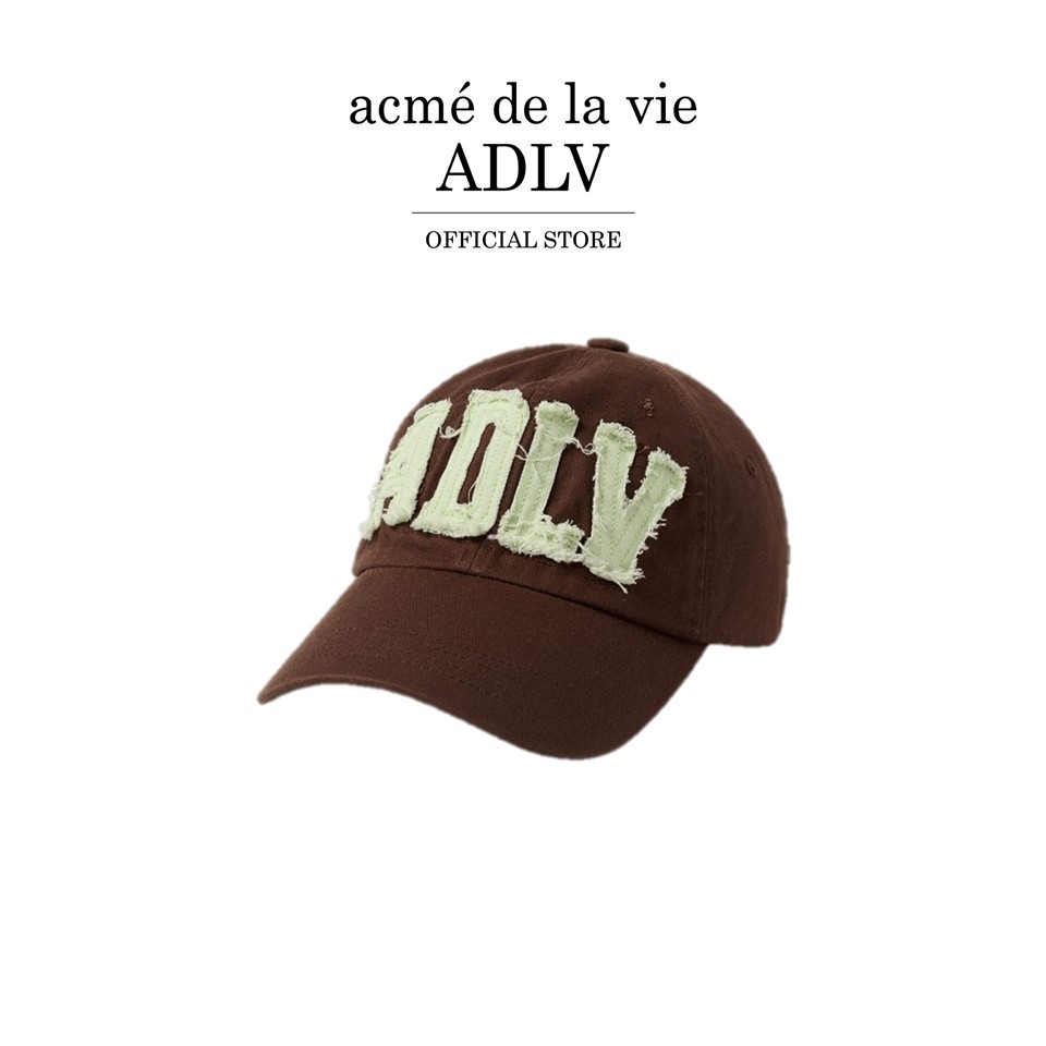 ADLV [acme de la vie] หมวก Applique Embo Ball Cap Brown (50034SEBCAU_H5BRXX)