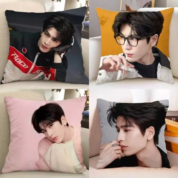 พร้อมส่ง 💗 หมอน จางหลิงเฮ่อ นุ่มฟู น่ากอด หมอน + ปลอก แถมโฟโต้การ์ดค่ะ