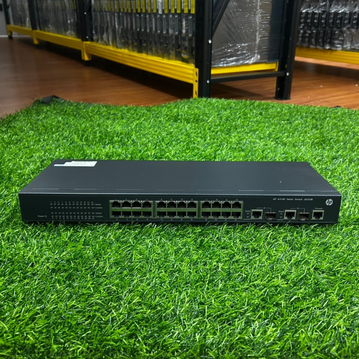 Switch HP A3100-24 v2 EI Switch (JD320B)  มือสองใช้งานปกติ
