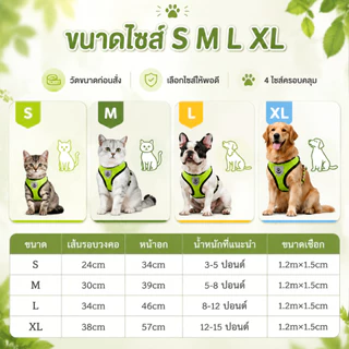 สายจูงแมว สายจูงสุนัข เชือกจูงแมว สายจูงหมา สายจูง สําหรับสัตว์เลี้ยง สุนัข แมว กระต่าย ขนาดเล็ก