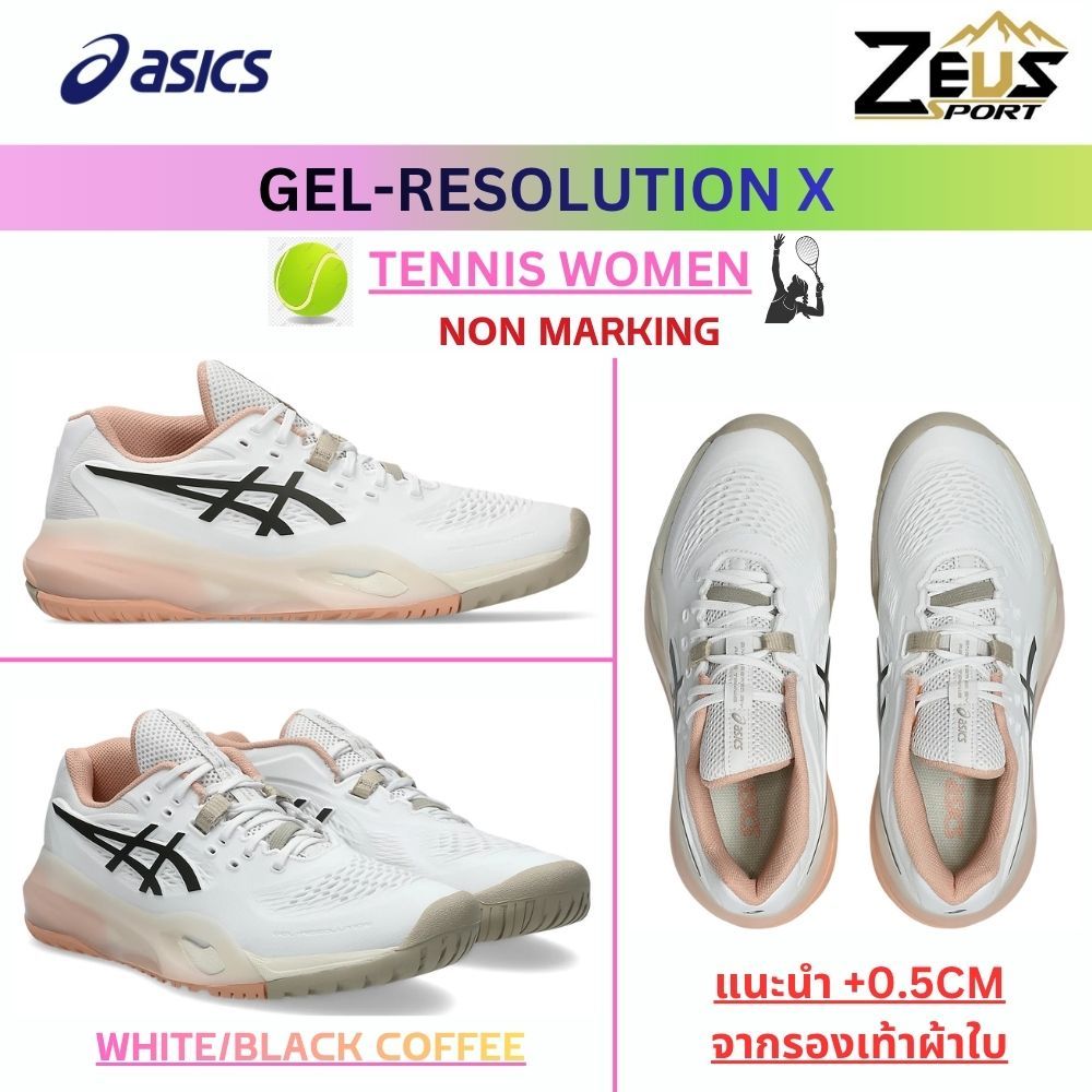 ASICS รองเท้าเทนนิส & Pickleball ผู้หญิง (แนะนำไซส์ + 0.25 - 0.5CM จากรองเท้าผ้าใบค่ะ) [TENNIS & PICKLEBALL ] *