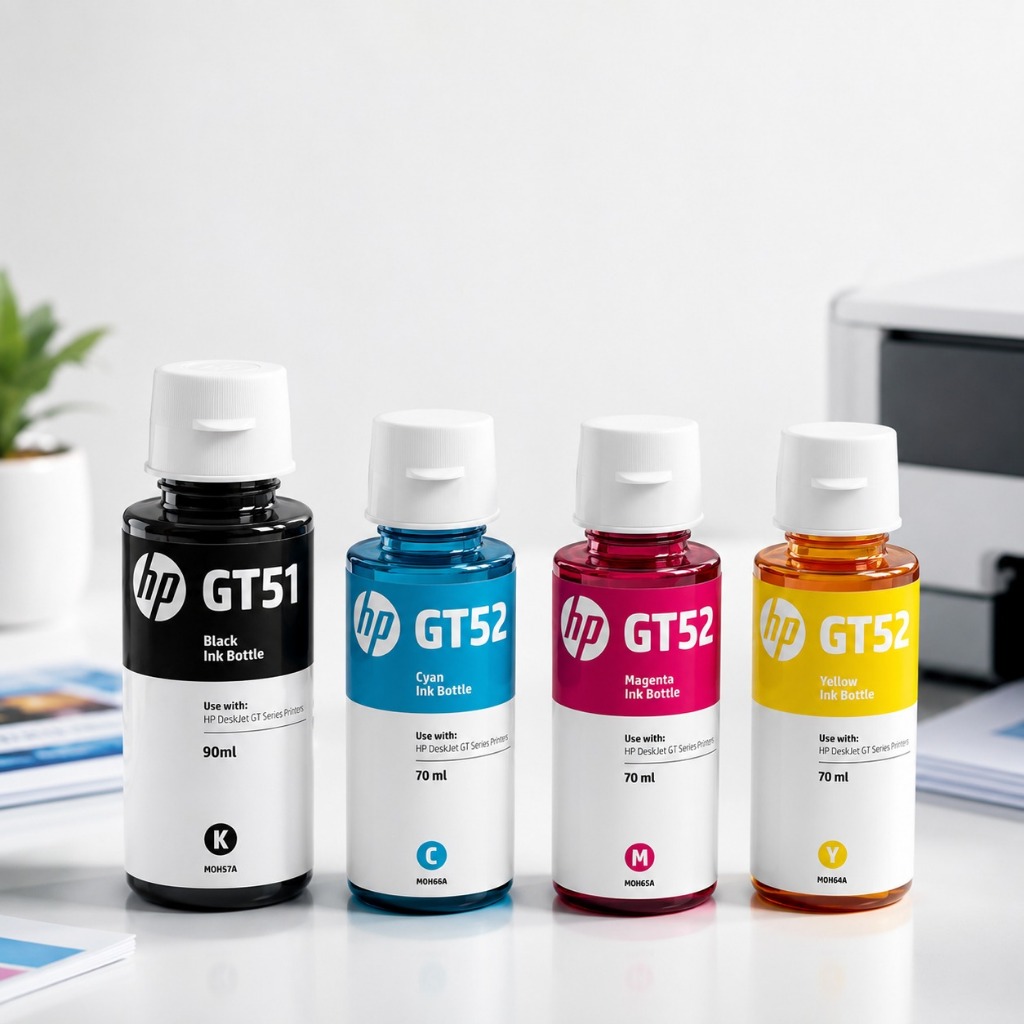 ของแท้ HP GT53 หมึก สีดำ 90 มล. เอชพี GT52C M Y Ink tank บรรจุภัณฑ์แบบสุญญากาศ NO box หมึกสำหรับเครื่องพิมพ์ GT51/53