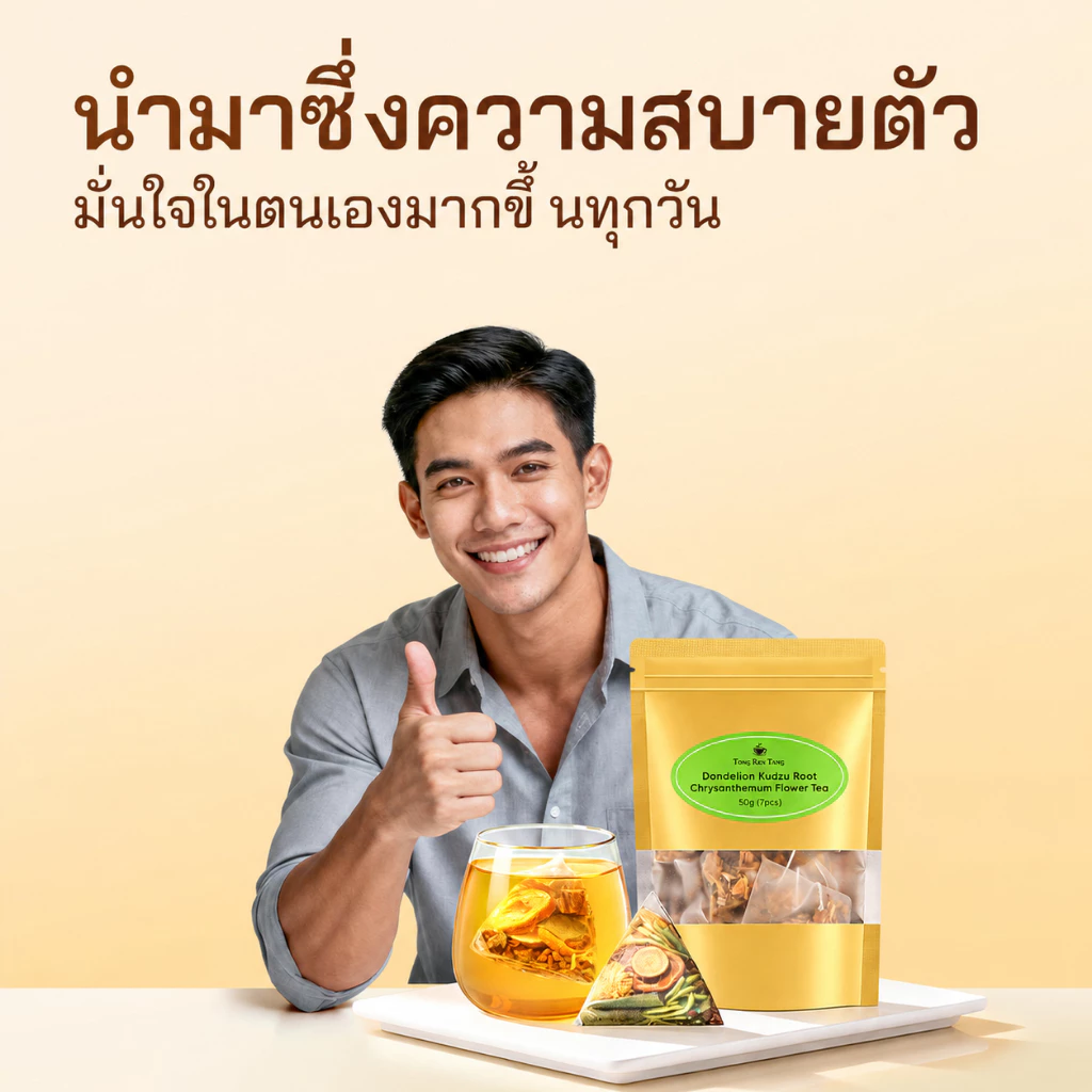 TongRenTang ชาสมุนไพรเพิ่มพลังสำหรับผู้ชาย ชาดอกไม้บำรุงสุขภาพ เสริมความแข็งแรงและความสดชื่น ดูแลสุขภาพผู้ชาย ชงง่าย