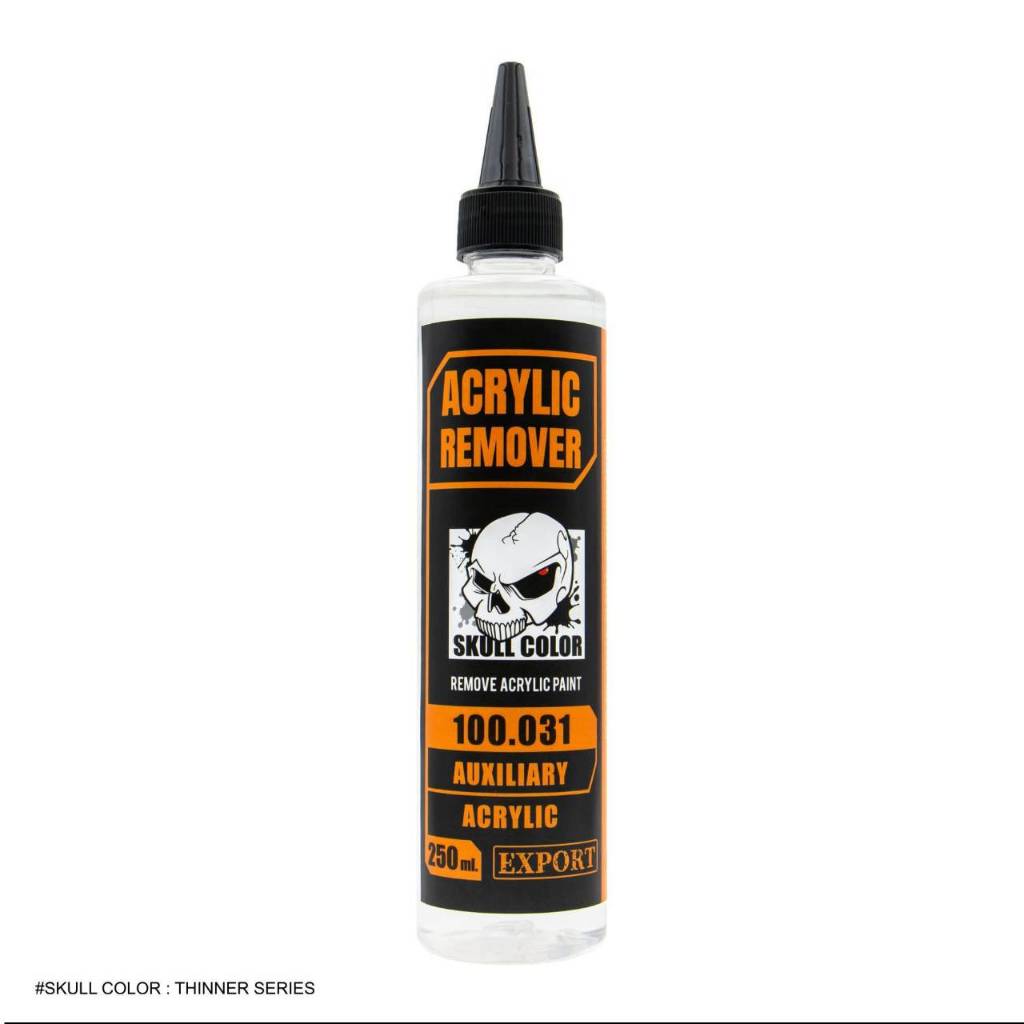 SKULL COLOR น้ำยาลอกสีสูตรอะคริลิค Acrylic Remover 250 ml